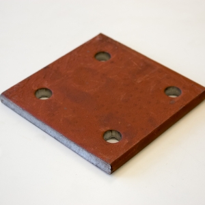 Voetplaat 300x300x12 4x gaten